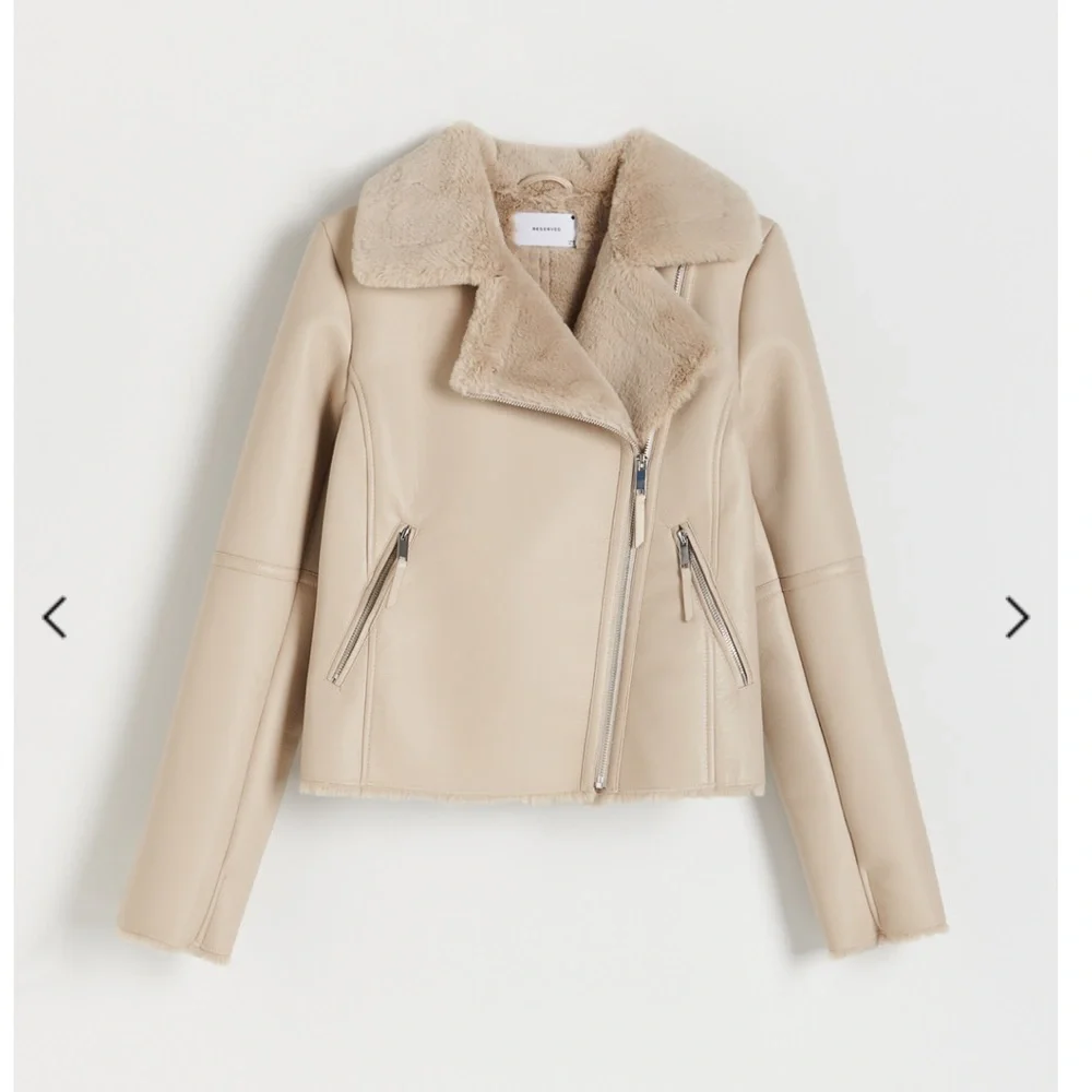 Faux leather jacket with fur - Picture 4 of 6